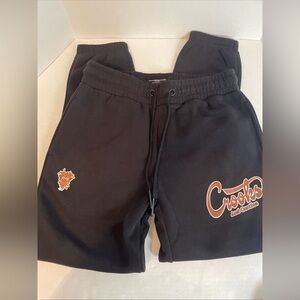 Crooks & Castles Men's Black Fleece Jogger Sweatpants Size Med - New